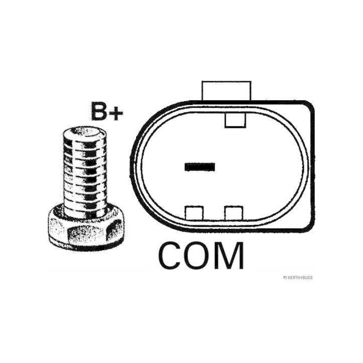 Kintamosios srovės generatorius HERTH+BUSS ELPARTS 32005001