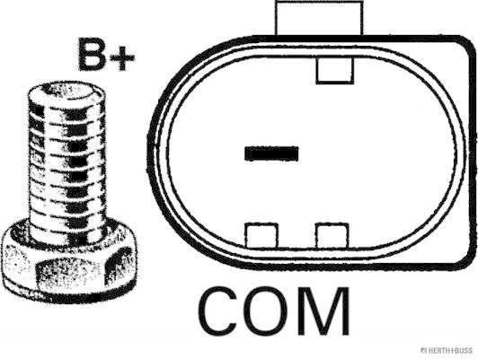 Kintamosios srovės generatorius HERTH+BUSS ELPARTS 32005001