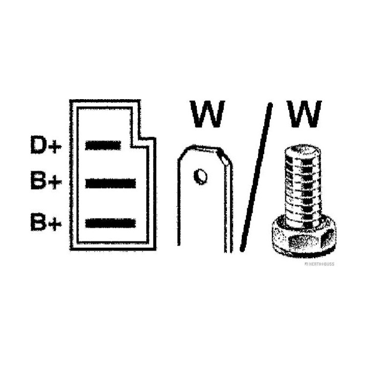 Kintamosios srovės generatorius HERTH+BUSS ELPARTS 32036010