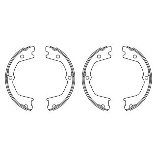 Stabdžių trinkelių komplektas, stovėjimo stabdis BOSCH F 026 008 022