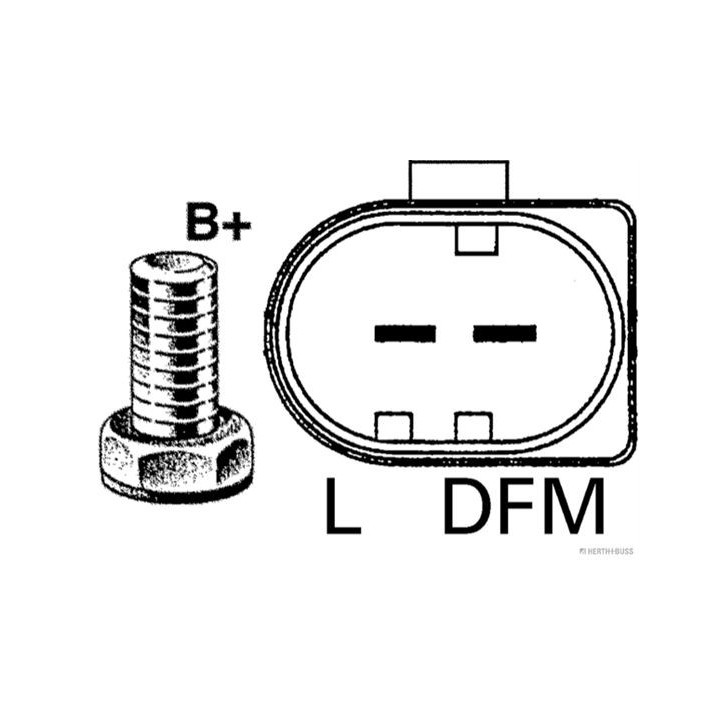 Kintamosios srovės generatorius HERTH+BUSS ELPARTS 32044310
