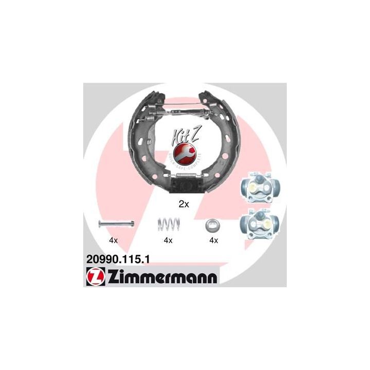 Stabdžių trinkelių komplektas ZIMMERMANN 20990.115.1