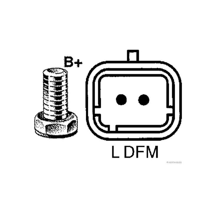 Kintamosios srovės generatorius HERTH+BUSS ELPARTS 32046250