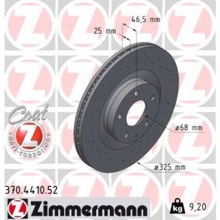 Stabdžių diskas ZIMMERMANN 370.4410.52