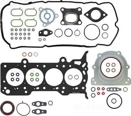 Visas tarpiklių komplektas, variklis GLASER S90388-00