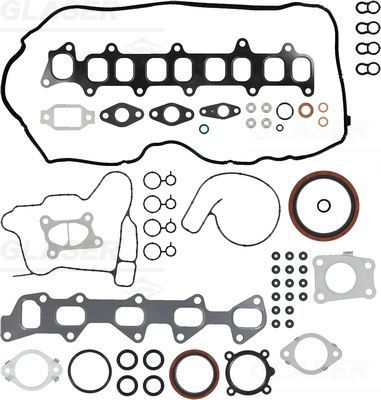 Visas tarpiklių komplektas, variklis GLASER S90450-00