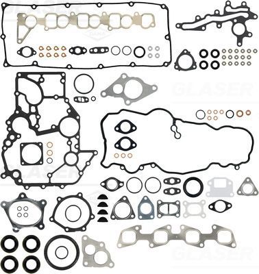 Visas tarpiklių komplektas, variklis GLASER S90452-00