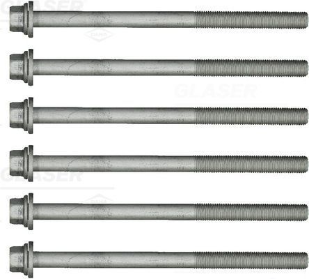 Varžtų kompl., cil. galvutės varžtai GLASER T85009-00