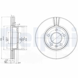 Stabdžių diskas DELPHI BG9891C