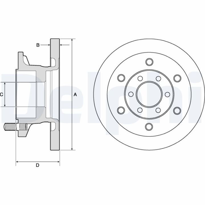 Stabdžių diskas DELPHI BG9911