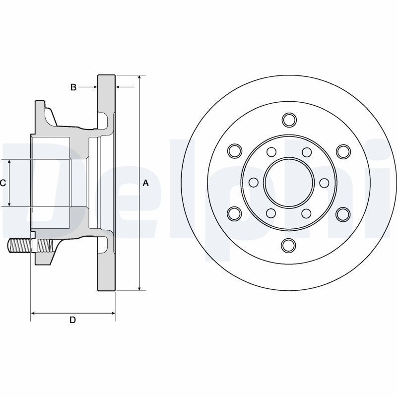 Stabdžių diskas DELPHI BG9911