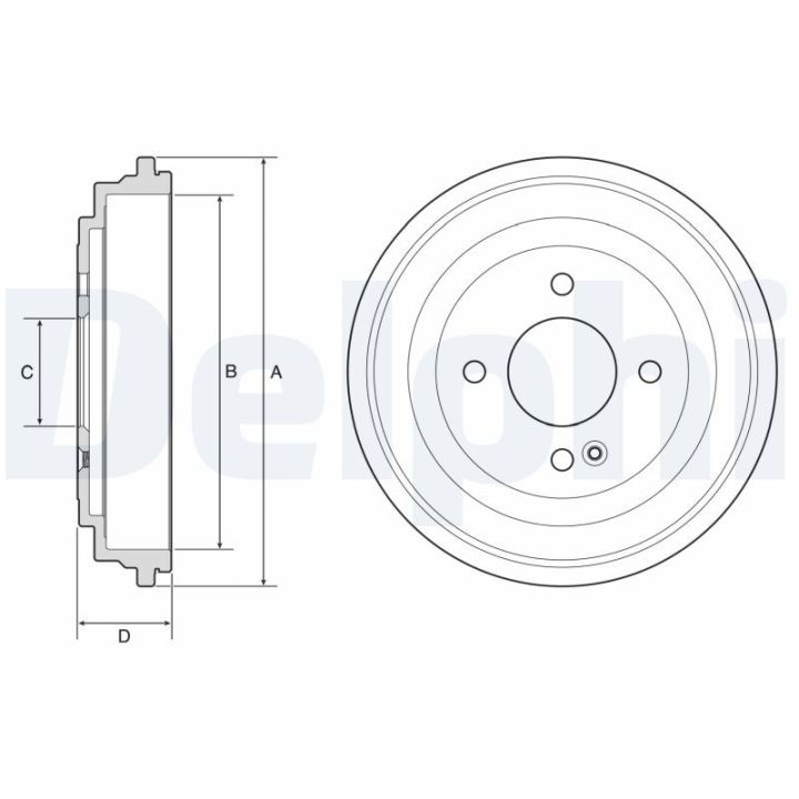 Stabdžių būgnas DELPHI BF633