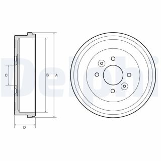Stabdžių būgnas DELPHI BF658