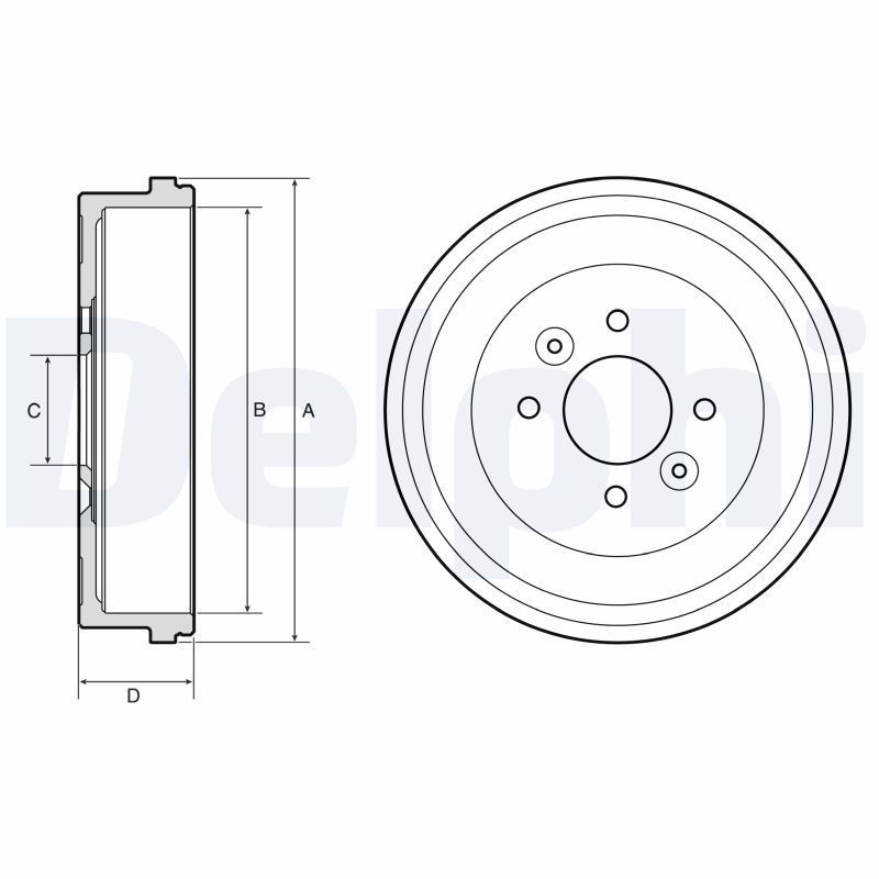 Stabdžių būgnas DELPHI BF658