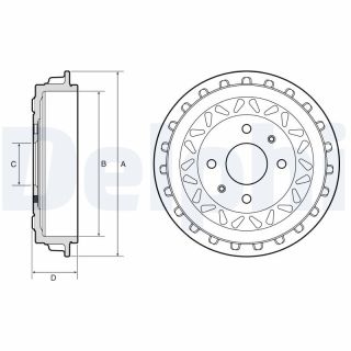 Stabdžių būgnas DELPHI BF663