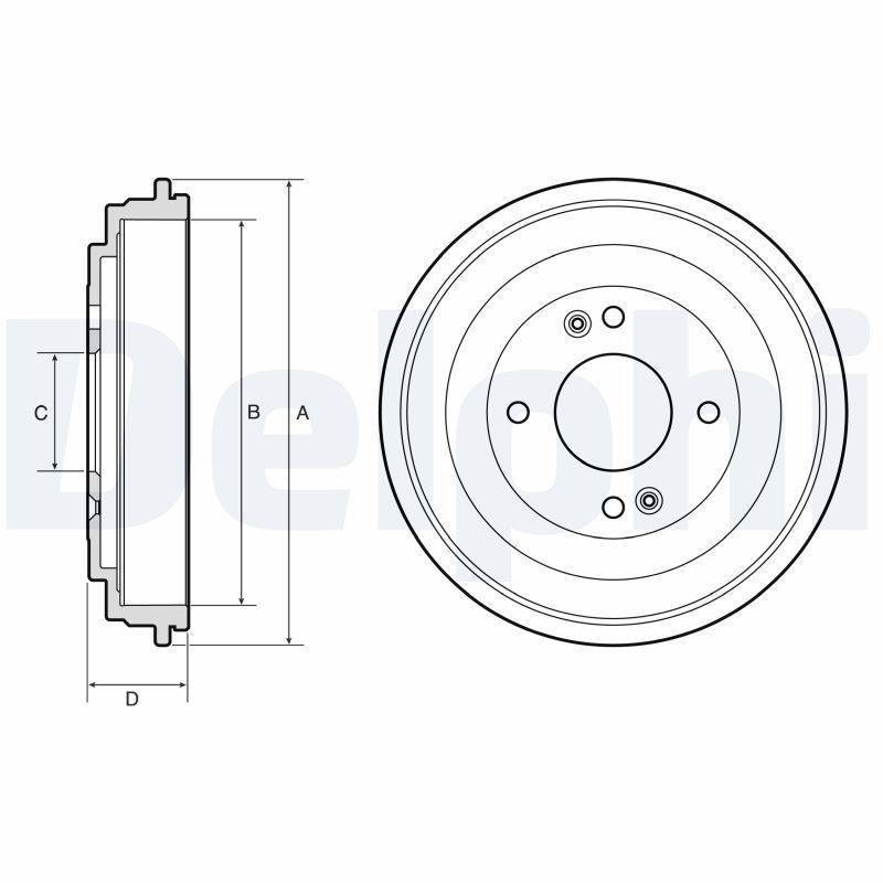 Stabdžių būgnas DELPHI BF665
