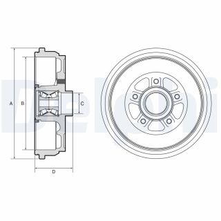 Stabdžių būgnas DELPHI BFR656
