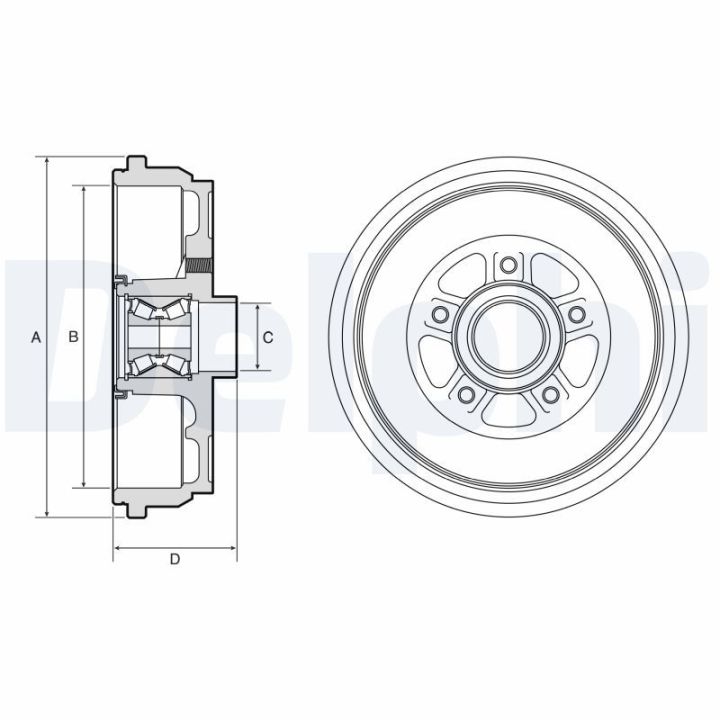 Stabdžių būgnas DELPHI BFR656