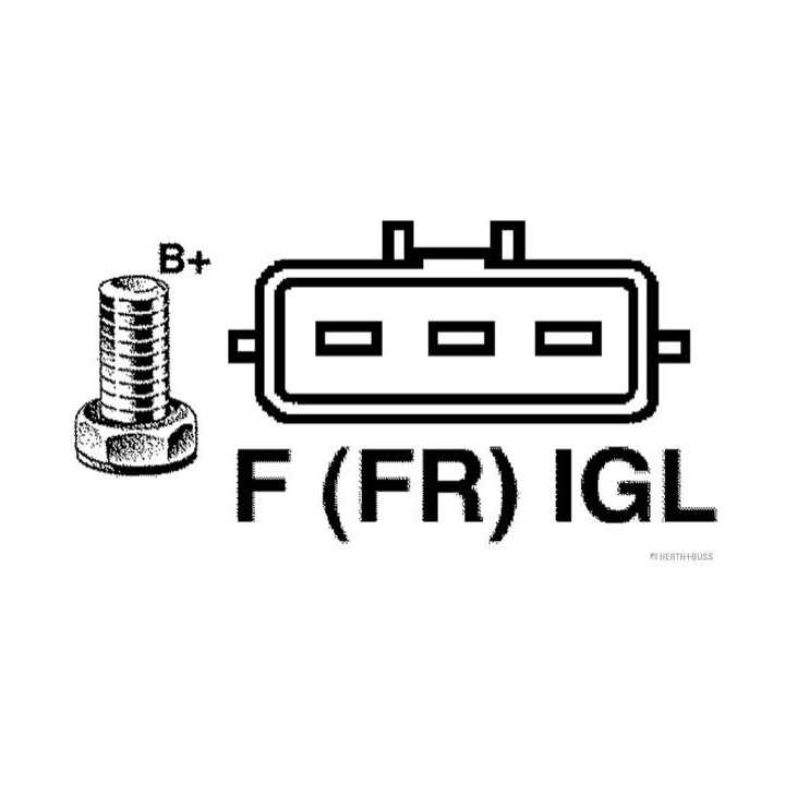 Kintamosios srovės generatorius HERTH+BUSS ELPARTS 32118822