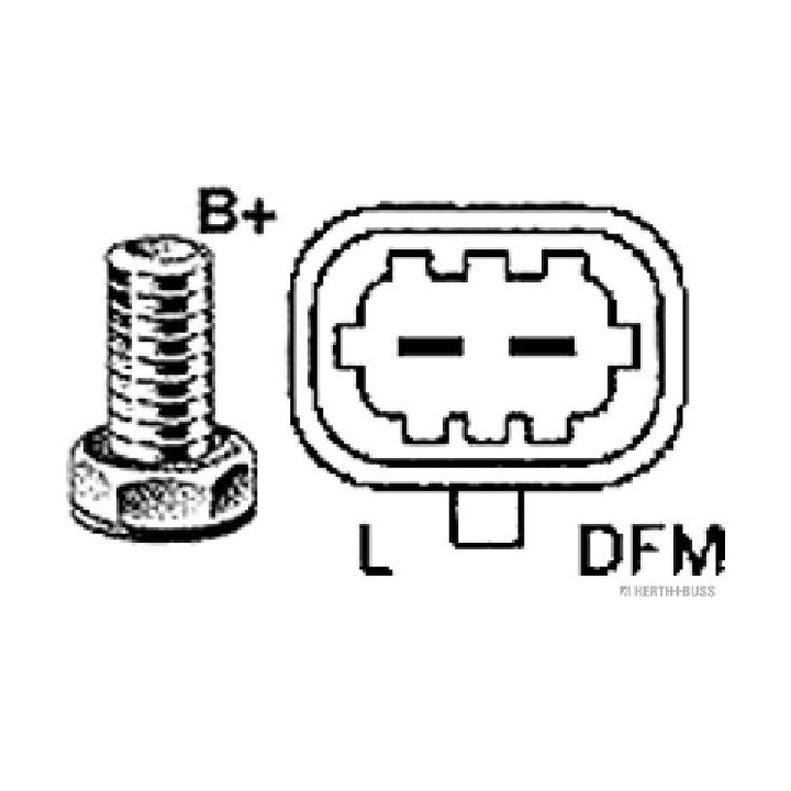 Kintamosios srovės generatorius HERTH+BUSS ELPARTS 32118960