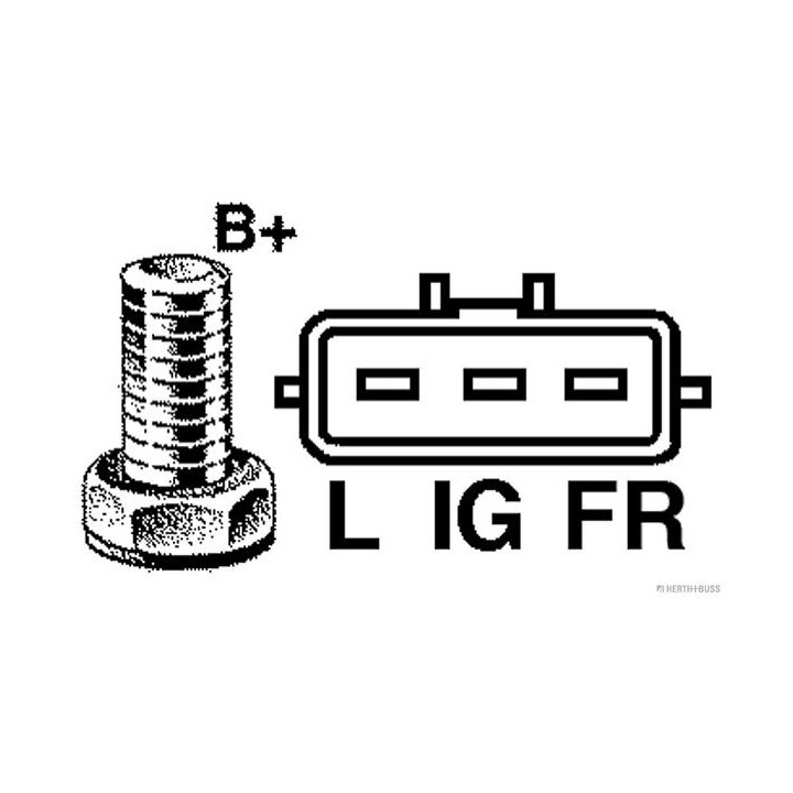 Kintamosios srovės generatorius HERTH+BUSS ELPARTS 32321580