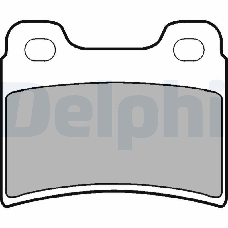 Stabdžių trinkelių rinkinys, diskinis stabdys DELPHI LP904