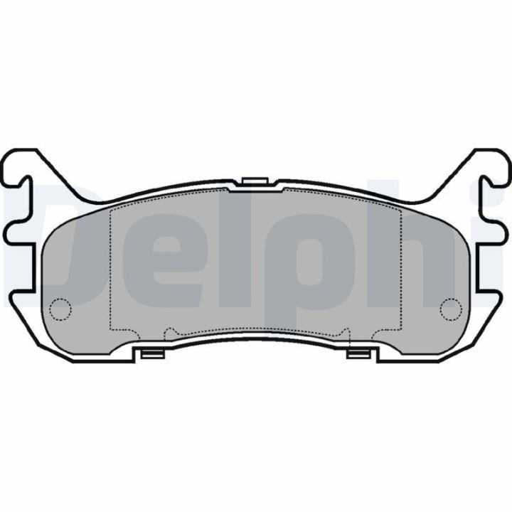 Stabdžių trinkelių rinkinys, diskinis stabdys DELPHI LP932