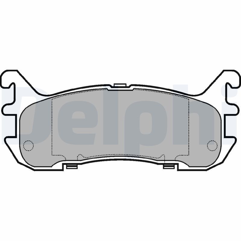 Stabdžių trinkelių rinkinys, diskinis stabdys DELPHI LP932