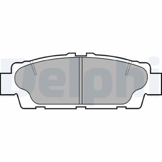 Stabdžių trinkelių rinkinys, diskinis stabdys DELPHI LP937