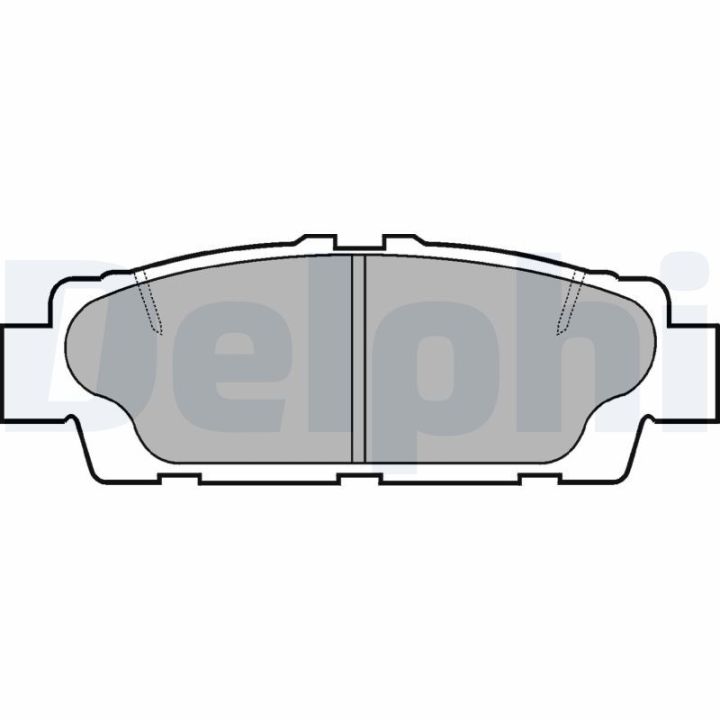 Stabdžių trinkelių rinkinys, diskinis stabdys DELPHI LP937
