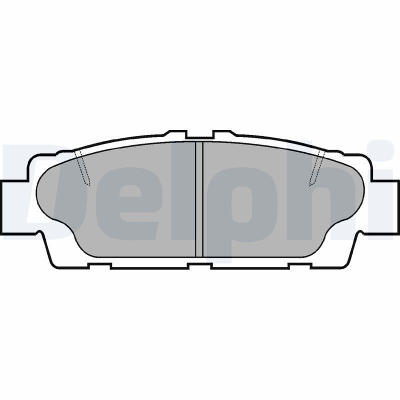 Stabdžių trinkelių rinkinys, diskinis stabdys DELPHI LP937