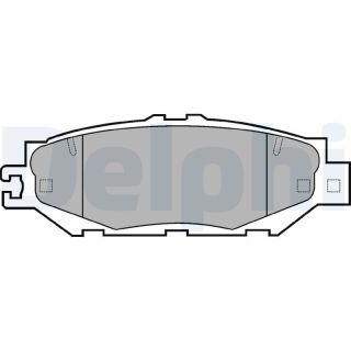 Stabdžių trinkelių rinkinys, diskinis stabdys DELPHI LP939