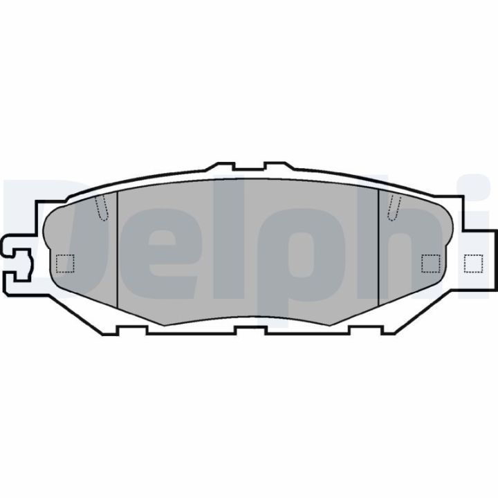 Stabdžių trinkelių rinkinys, diskinis stabdys DELPHI LP939