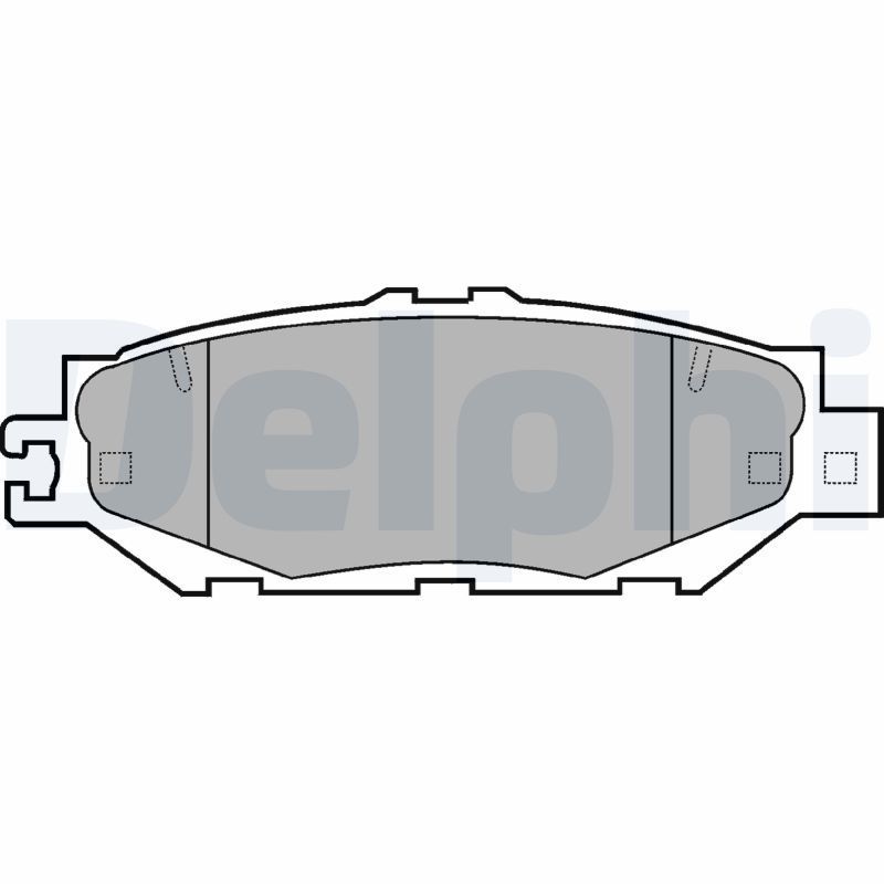 Stabdžių trinkelių rinkinys, diskinis stabdys DELPHI LP939