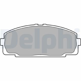 Stabdžių trinkelių rinkinys, diskinis stabdys DELPHI LP989