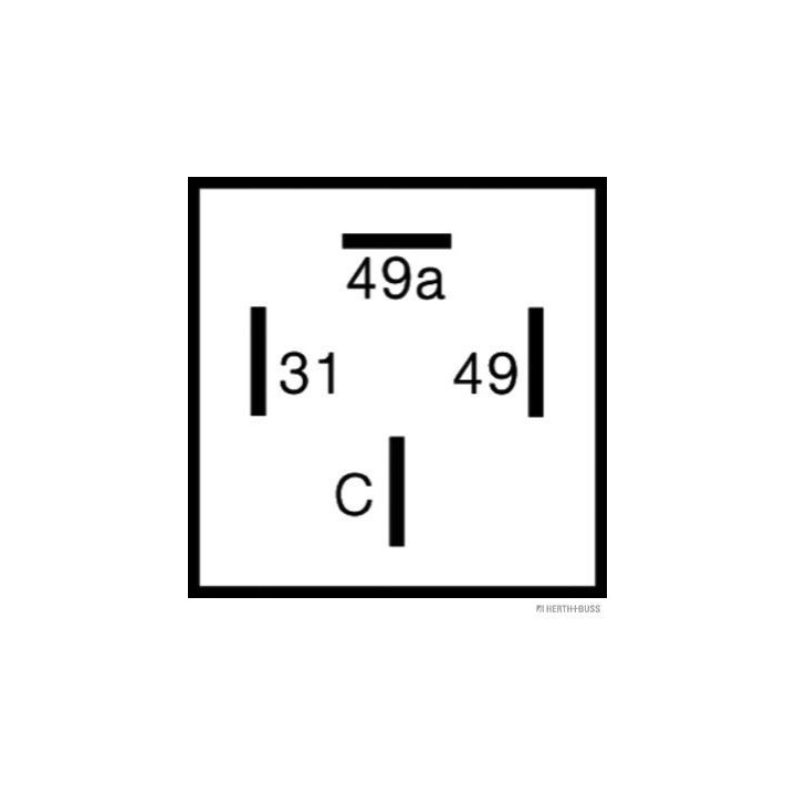 Posūkio rodiklio pertraukiklis HERTH+BUSS ELPARTS 75605078