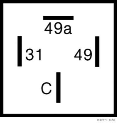 Posūkio rodiklio pertraukiklis HERTH+BUSS ELPARTS 75605078