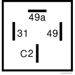 Posūkio rodiklio pertraukiklis HERTH+BUSS ELPARTS 75605125