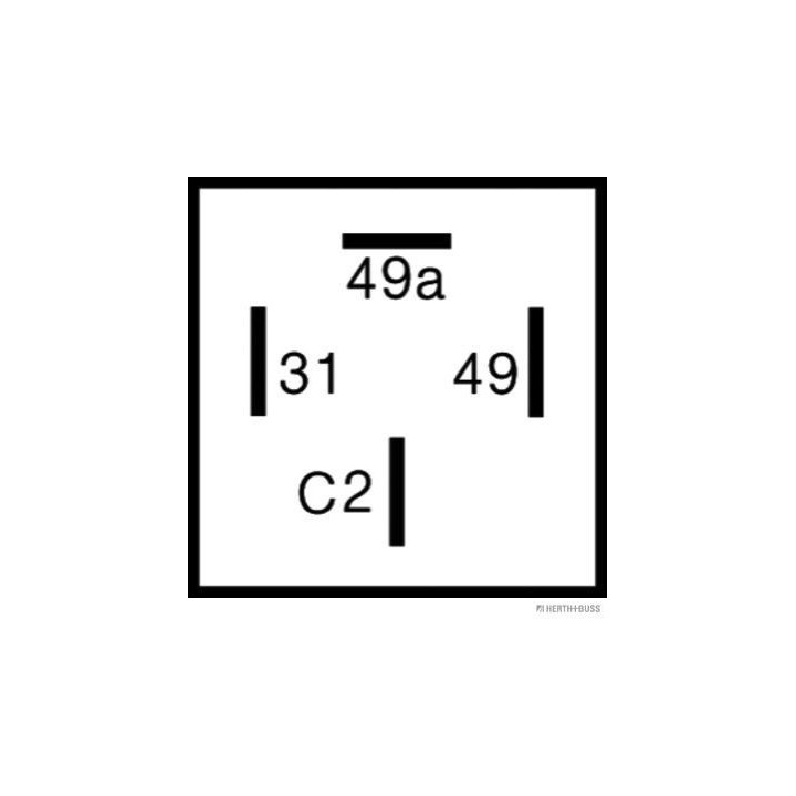 Posūkio rodiklio pertraukiklis HERTH+BUSS ELPARTS 75605125