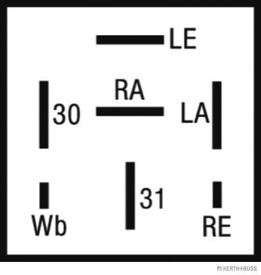 Posūkio rodiklio pertraukiklis HERTH+BUSS ELPARTS 75605151