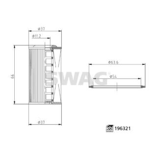 Alyvos filtras, neautomatinė transmisija SWAG 33 11 2124