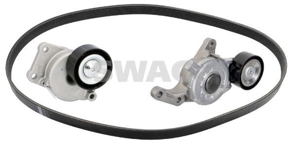 V formos rumbuotas diržas, komplektas SWAG 33 11 1437