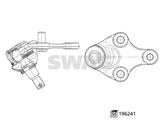 Šarnyras / girgždukas SWAG 33 11 2078