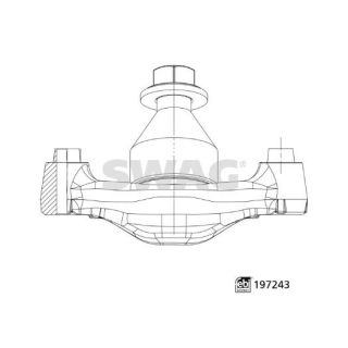 Šarnyras / girgždukas SWAG 33 11 2525