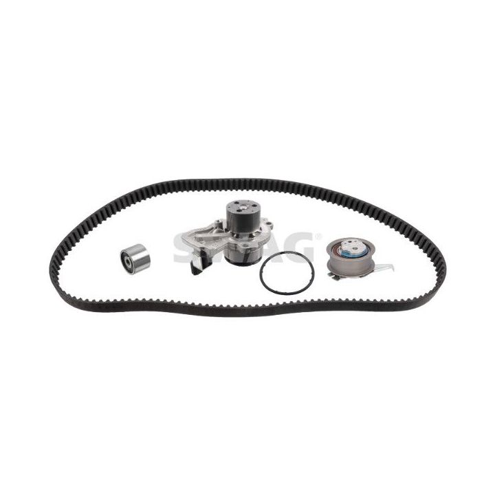 Vandens siurblio ir paskirstymo diržo komplektas SWAG 33 11 1244