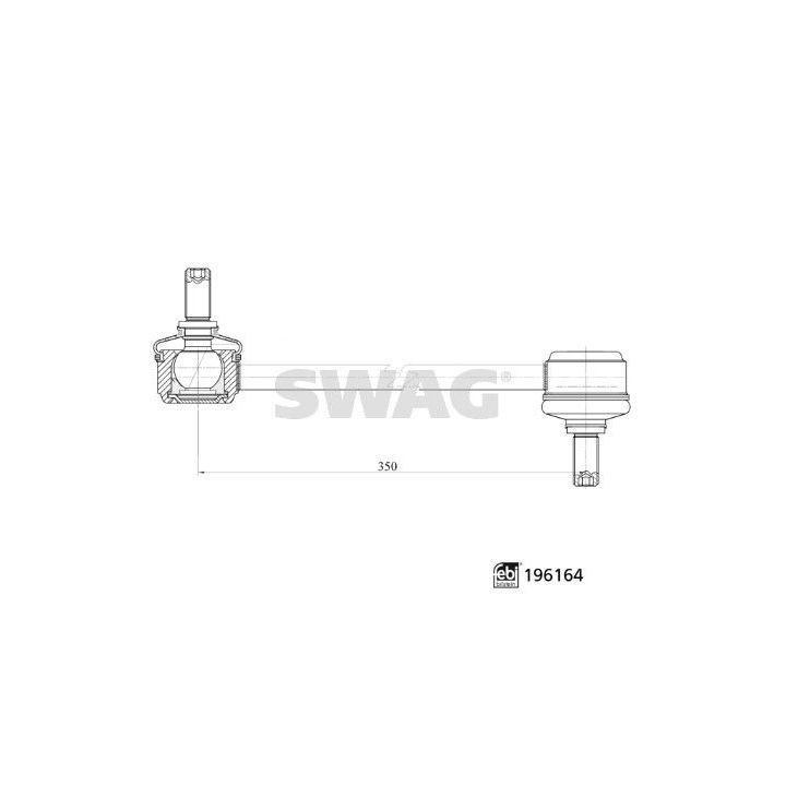 šarnyro stabilizatorius SWAG 33 11 2031