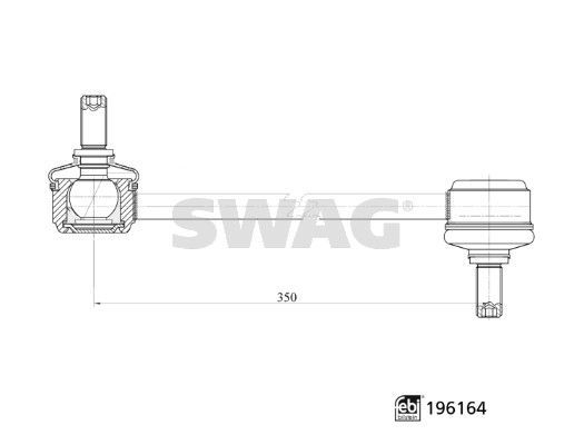 šarnyro stabilizatorius SWAG 33 11 2031