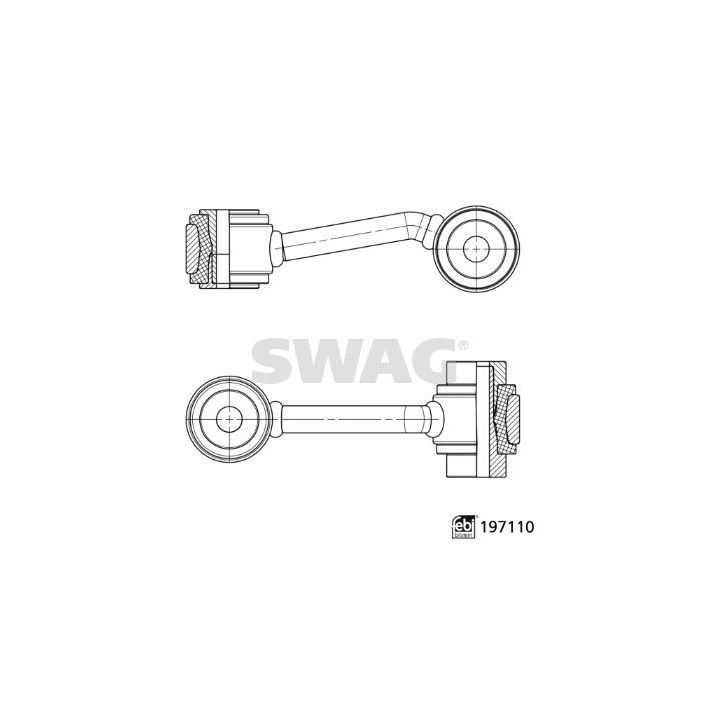 šarnyro stabilizatorius SWAG 33 11 2482