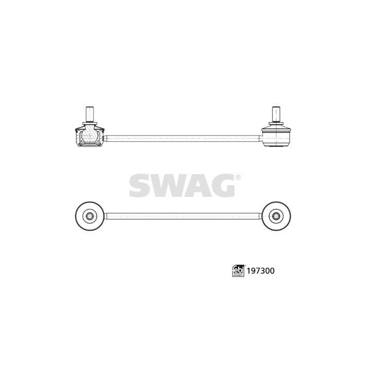 šarnyro stabilizatorius SWAG 33 11 2554