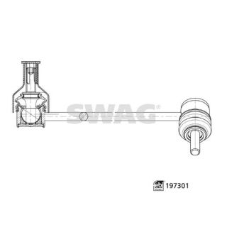 šarnyro stabilizatorius SWAG 33 11 2555